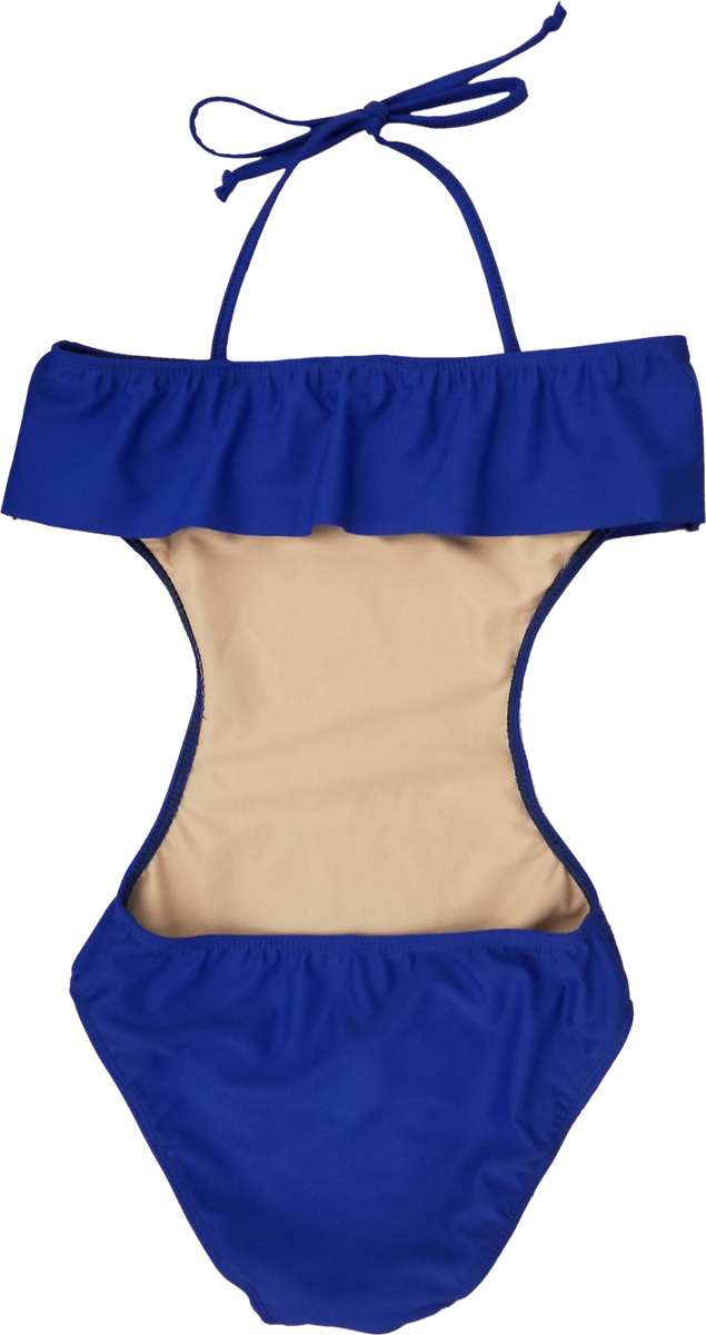 Girls One Piece Ruffle Bathing Suit | Cheryl Kids