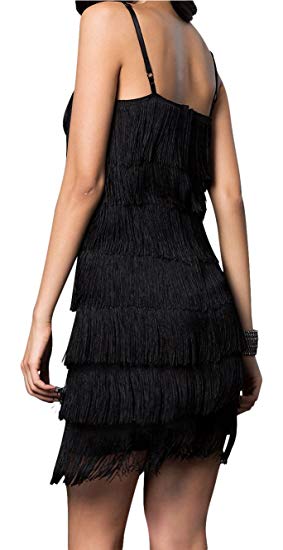 All over fringe sales dress