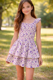 Girls Evie Smock Floral Dress
