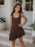 Girls Alice Polka Dot Romper