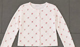 Girls Printed Pointelle Cardigan