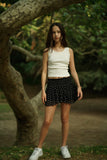 Girls Mesh Polka Dot Skort