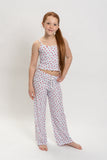 Girls Strawberry Print Cami Top and Pants Set