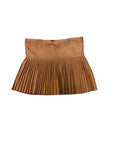 Girls Suede Pleated Skort