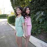 Girls Boucle Tank Dress With Matching Jacket