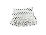 Girls Maggie White Dot Skirt