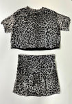 Girls 2 Piece Mesh Skirt Set