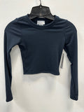 Girls Lily Long Sleeve Ribbed Crop Top