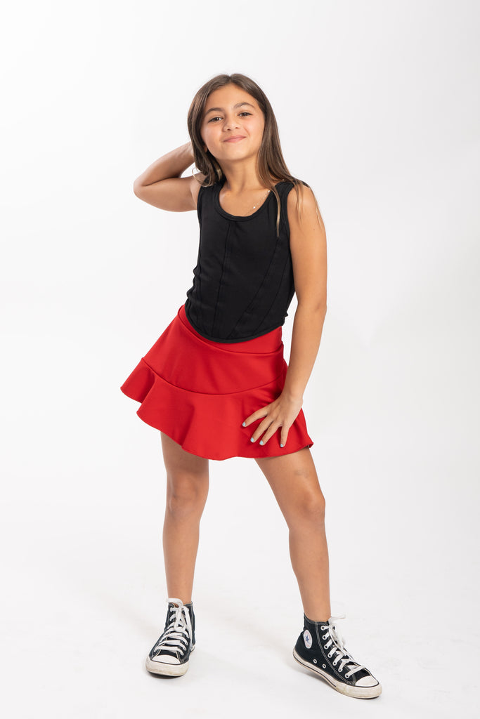 Kids Amy Ruffle Skort