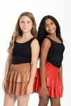 Juniors Leather Julia Skirt