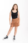 Juniors Leather Julia Skirt