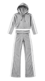 Girls Stripe Side Hoodie and Pants Set