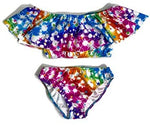 Kids Ruffle Two Piece Bathing Suit