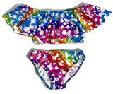 Kids Ruffle Two Piece Bathing Suit