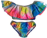 Kids Ruffle Two Piece Bathing Suit