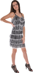 Women's Short All-Over Fringe Flapper Dress