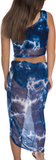 Kids Tie - Dye Mesh Top And Sarong Set