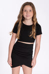 Kids Ruched Envelope Dress