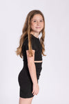 Kids Ruched Envelope Dress