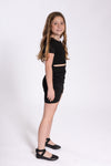 Kids Ruched Envelope Dress