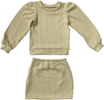 Kids Crochet Sweater and Skirt Set