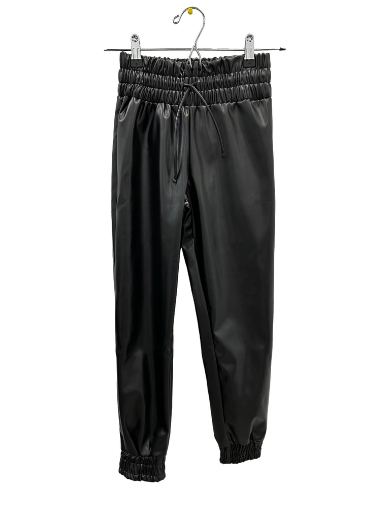 Leather joggers discount kids