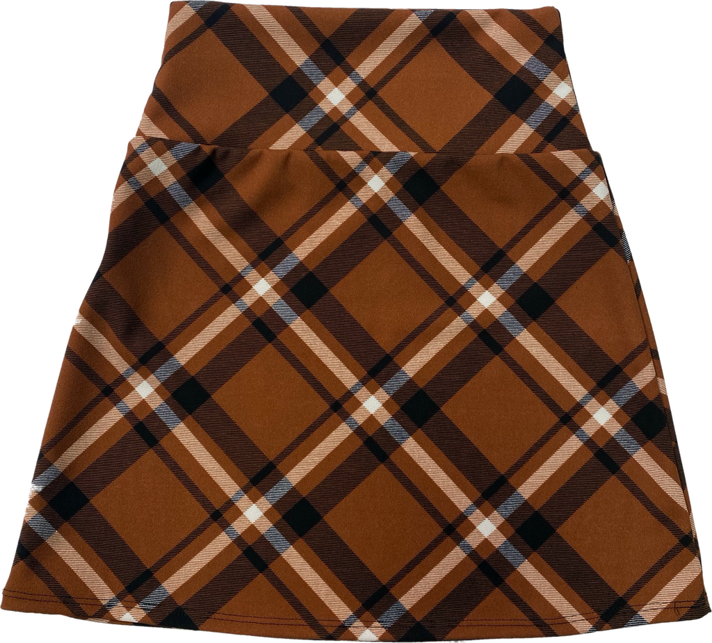 Brown plaid skirt clearance 5x7