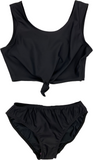 Girl's Two Piece Tie Front Bathing Suit