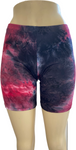 Juniors Tie Dye Cotton Biker Shorts