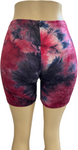 Juniors Tie Dye Cotton Biker Shorts