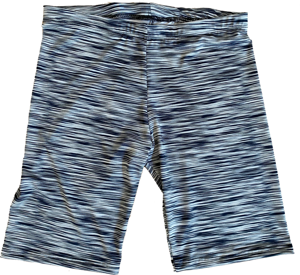White cotton biker discount shorts
