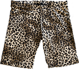 Juniors Cheetah Print Cotton Biker Shorts