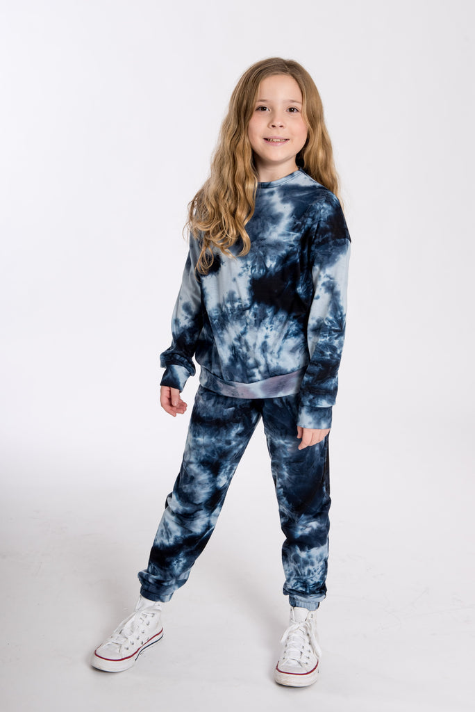 Youth Hooded Tie Dye Set / Children's Tie Dye Hooded Sweatsuit / Kids  Sweatshirt Sweatpants Set/ Tie Dye Loungewear 